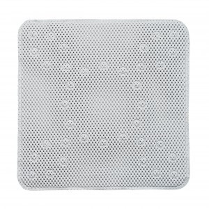 Коврик для ванной на присосках Барнео 53*53см, ПВХ, квадратный, серый 75696 Master House