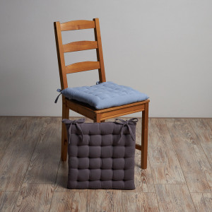 PROVANCE Подушка на стул, 100% хлопок, 38x38см, серый