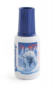 Корректирующая жидкость 20мл на водной основе, кисточка 1078192