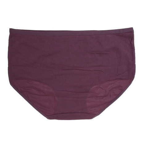 GALANTE Трусы женские макси с декором, р.54, 95%хлопок, 5%спандекс, сливовый, НБ25-14