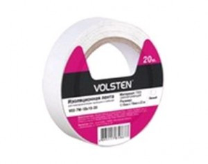 Volsten изолента ПВХ 19/20 белая V02-7W-18х19-20 (10!)