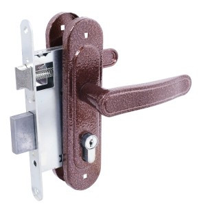 Птимаш ЗВ4-3.03 медь м/о 55 Замок врезной с/руч (10)