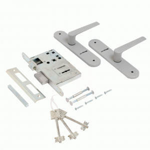 Замок врезной с/руч Птимаш ЗВ9-4.08 хром (10)