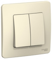 Systeme Electric BLANCA выкл. СУ 2 кл. 6А молоч. (пл.осн.) BLNVS006502 (10!)