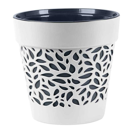 Кашпо Блоссом 1,5 л Белый/Антрацит КШ-0493 х16