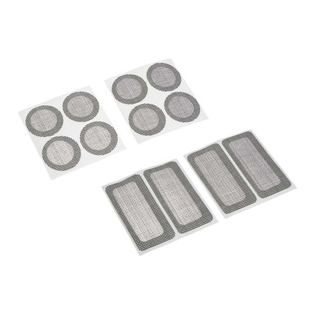 Заплатка для ремонта москитной сетки тм INBLOOM, 4х8,3см х 4шт / d4см х 8шт, стекловолокно