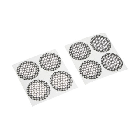 Заплатка для ремонта москитной сетки тм INBLOOM, 4х8,3см х 4шт / d4см х 8шт, стекловолокно