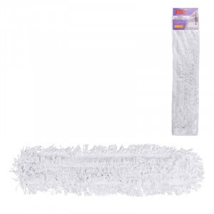Насадка д/цельной швабры-рамки кар\завяз,90*15см,хлопок(ворс 3,5-6см),белая,OfficeClean Professional