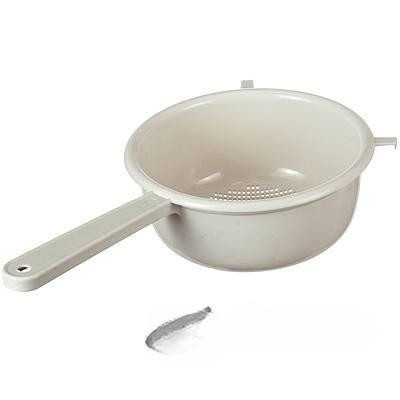 Дуршлаг Д 200 с ручкой Белый Ротанг М1130