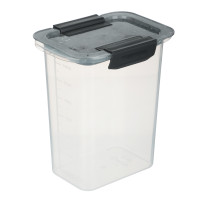 Контейнер герметичный с защелками для сыпучих продуктов 1500мл, пластик