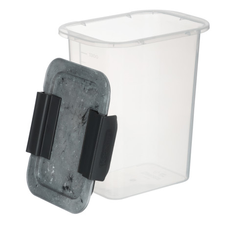 Контейнер герметичный с защелками для сыпучих продуктов 1500мл, пластик