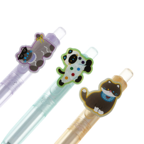 Ручка автоматическая гелевая синяя "Киттенс", 3 вида