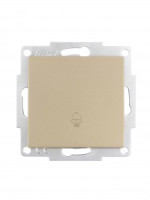 Lezard VESNA мех. кнопка звонка СУ 1 кл. 16А титан. (корп. ABS)  742-3788-103