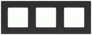 ЭРА 12 рамка СУ 3 мест. Классик, графит 12-5203-12