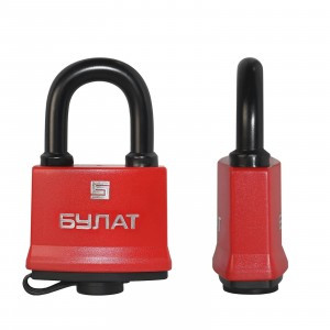 Замок навесной БУЛАТ ВС 1-П58 ПЛ Ш58*В85 всепогодный d=10,1мм автомат 5 анг.кл.(48,6)