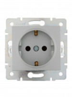 Lezard KARINA мех. роз. СУ 1 мест. 16А земля, керамика матов. серебро (корп. ABS) 707-4388-122