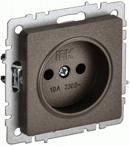 IEK BRITE мех. роз. СУ 10А РС10-1-0-БрТБ темная бронза BR-R10-10-K45