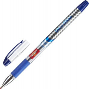 Ручка шариковая Unimax Ultra Glide 1мм син, масл, неавт, фольга 721879