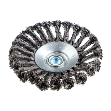 ЕРМАК Щетка металл. для УШМ 125мм/М14, крученая (тарелка)