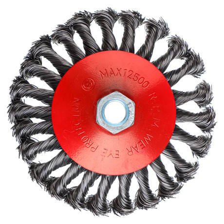 ЕРМАК Щетка металл. для УШМ 125мм/М14, крученая (тарелка)