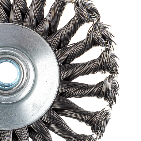 ЕРМАК Щетка металл. для УШМ 125мм/М14, крученая (тарелка)