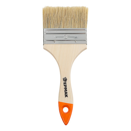 ЕРМАК Кисть малярная плоская "Бейсик" нат. щетина 3" (75мм)