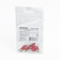 STEKKER Наконечник плоский изолир. (папа) РпИп 0,5-1,5мм2 Красный LD401-15250 (DIY уп.10шт) 39362