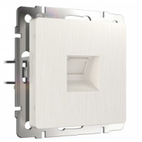 Werkel мех. роз. СУ 1 мест. Ethernet RJ-45 (перламутр.рифленый) (WL13-RJ-45 a040889)W1181013 a051190