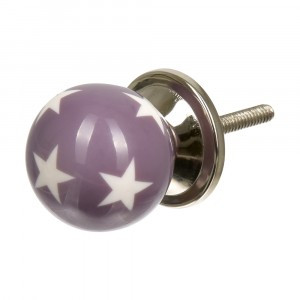 Ручка для мебели Звездочёт лиловый/бел (в кор 6 шт, цена за шт) BLUMEN HAUS