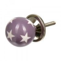 Ручка для мебели Звездочёт лиловый/бел (в кор 6 шт, цена за шт) BLUMEN HAUS