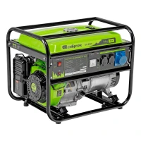Генератор бензиновый БС-8000, 6,6 кВт, 230В, четырехтактный, 25 л, ручной стартер Сибртех
