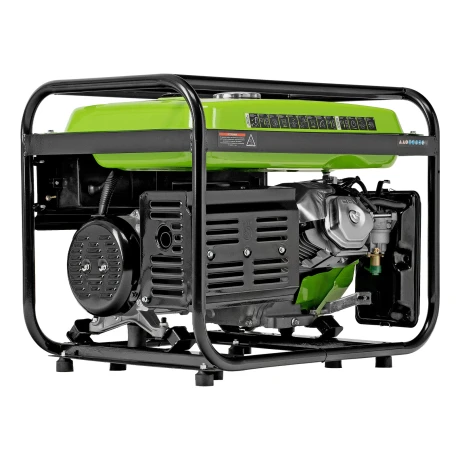 Генератор бензиновый БС-8000, 6,6 кВт, 230В, четырехтактный, 25 л, ручной стартер Сибртех