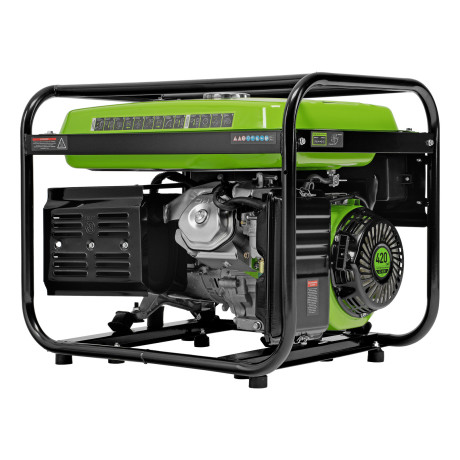 Генератор бензиновый БС-8000, 6,6 кВт, 230В, четырехтактный, 25 л, ручной стартер Сибртех