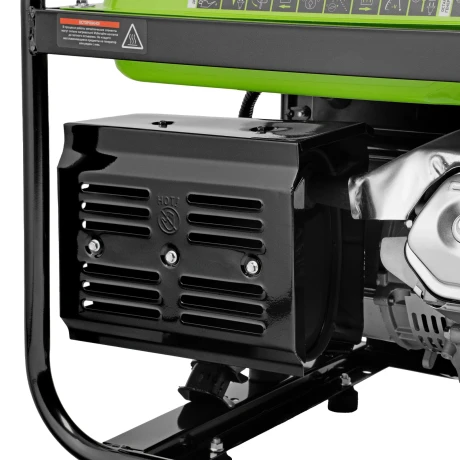 Генератор бензиновый БС-8000, 6,6 кВт, 230В, четырехтактный, 25 л, ручной стартер Сибртех