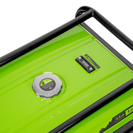 Генератор бензиновый БС-8000, 6,6 кВт, 230В, четырехтактный, 25 л, ручной стартер Сибртех