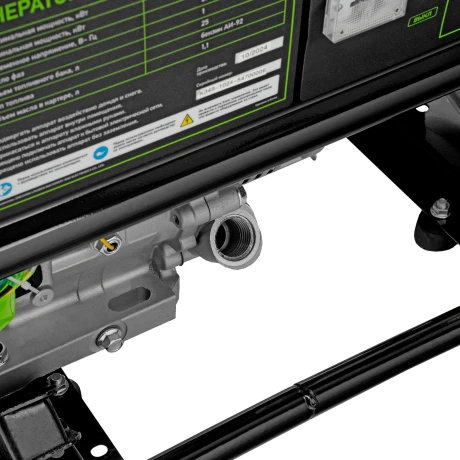 Генератор бензиновый БС-8000, 6,6 кВт, 230В, четырехтактный, 25 л, ручной стартер Сибртех
