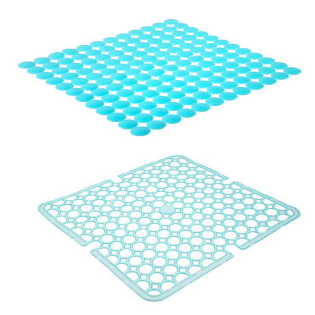 Коврик в раковину противоскользящий тм VETTA Кругляш, ПВХ, 27,5х27,5см, 4 цвета