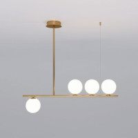 Eurosvet св-к подвесной  G9 4x7 Вт 840х120х800 металл белый/золотой Fredo 70136/4 a056966