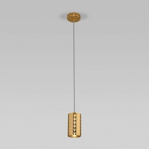 Eurosvet св-к подвесной LED 722lm 70х70х1450 металл золото Bonaldo 50247/1 LED a061443