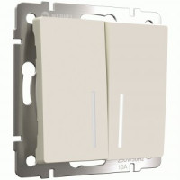 Werkel мех. выкл. СУ 2 кл. 10A проходной (инд.) W1122162 (айвори матовый) a062421