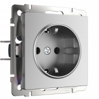 Werkel мех. роз. СУ 1 мест. 16А, земля (серебро матовый) W1171065 a063612