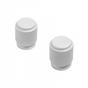 Ручка-кнопка мебельная Knob AP2706 W мат. бел. хром 2шт (цена за пару (25, 250) StahlBuro