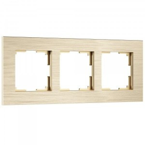 Werkel рамка СУ 3 мест.  AluMax (шампань) W0033511 a066335