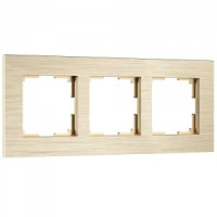 Werkel рамка СУ 3 мест.  AluMax (шампань) W0033511 a066335