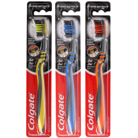 Зубная щетка COLGATE ЗигЗаг, средняя, 1 шт