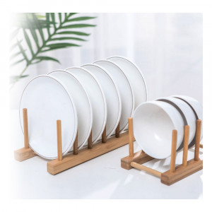 VETTA Подставка для тарелок/крышек, 6 отсеков, бамбук