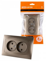 TDM Лама роз. СУ 2 мест. 10А бронза SQ1815-0724