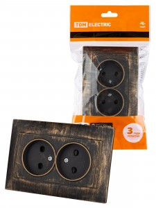 TDM Лама роз. СУ 2 мест. 10А (шторки) старинная бронза SQ1815-0753