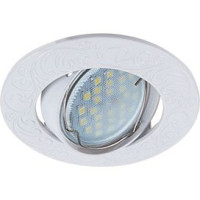 Ecola DL114A MR16 GU5.3 св-к литой поворот.Лианы Белый FW1604EFF (10!)