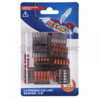 REXANT клеммная колодка (СМК) с рычагом 5-и пров., прозр.(0,08-4 мм),BL10(цена за блистер),(10!), 06